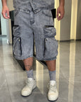 Coordinato denim cargo