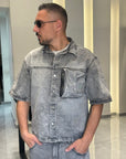 Coordinato denim cargo
