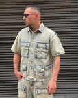 Coordinato denim cargo