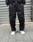 Coordinato zipped Black