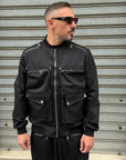 Coordinato zipped Black