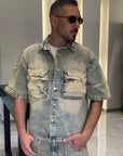 Coordinato denim cargo