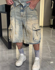 Coordinato denim cargo
