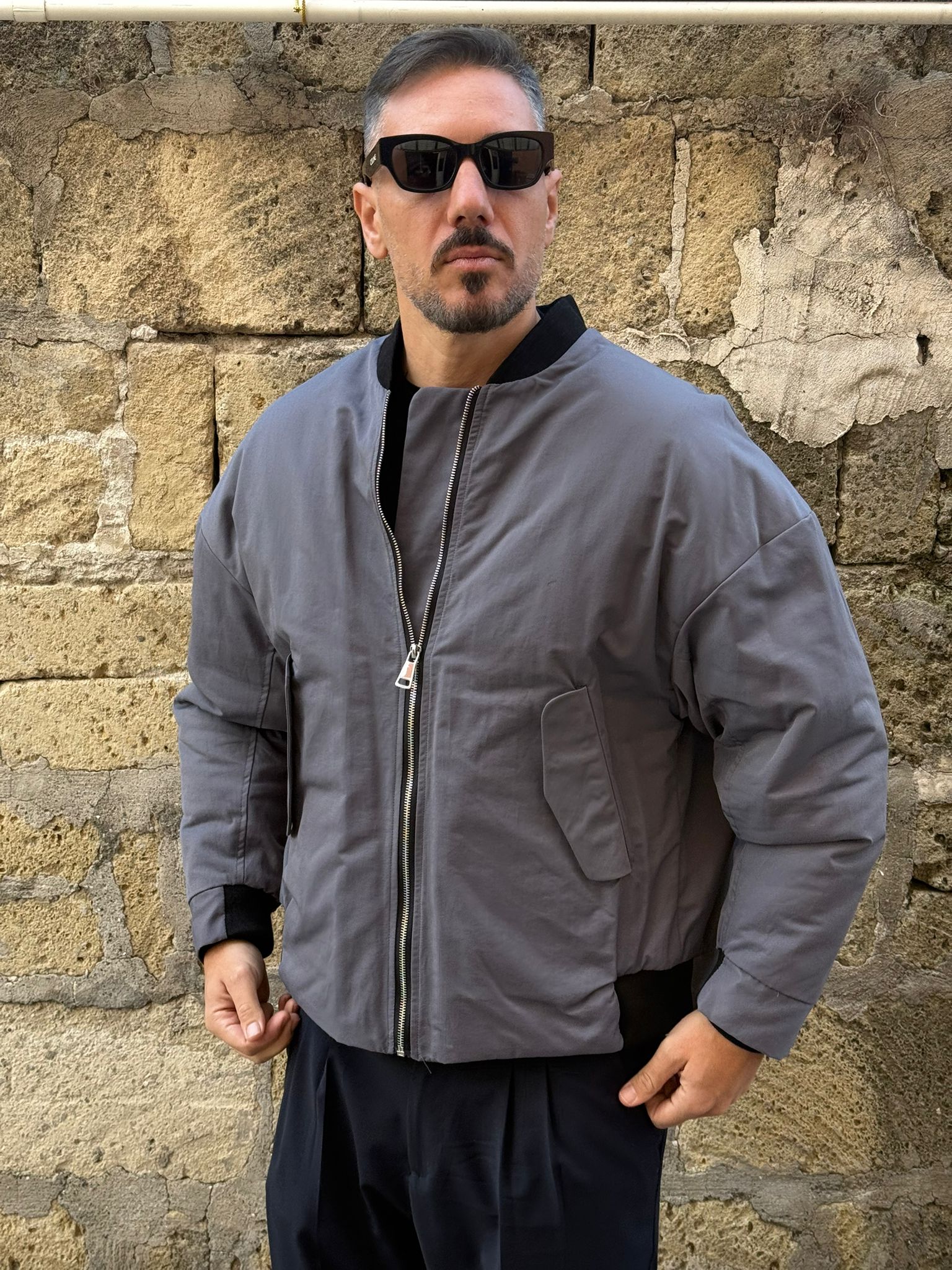 Bomber tessuto classico