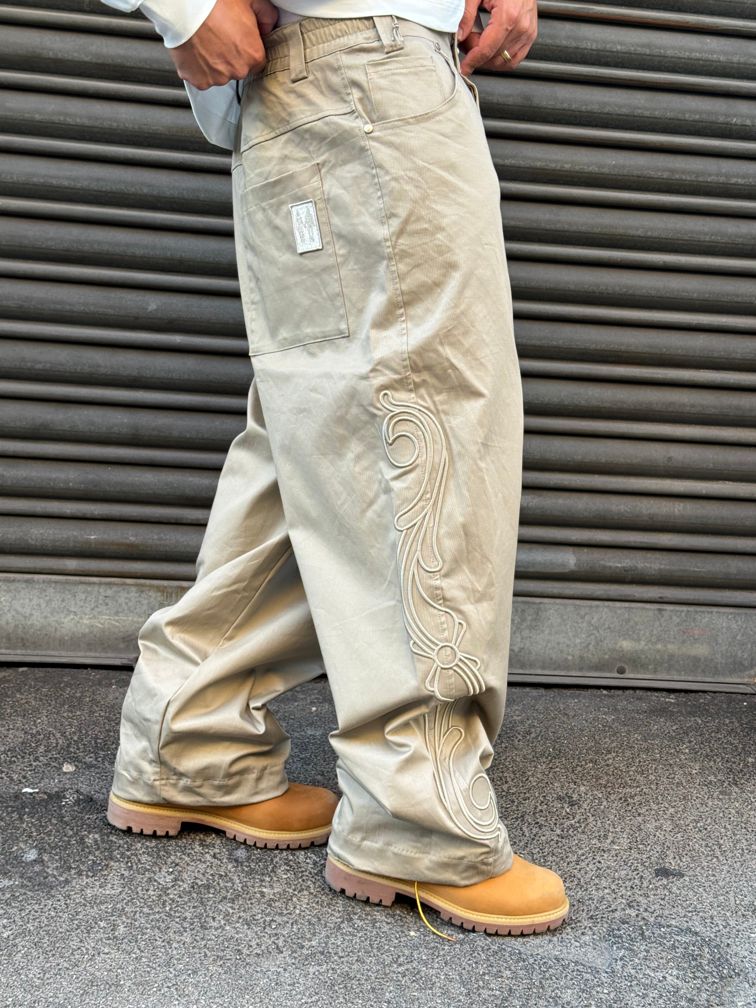 Pantalone ricamo gave