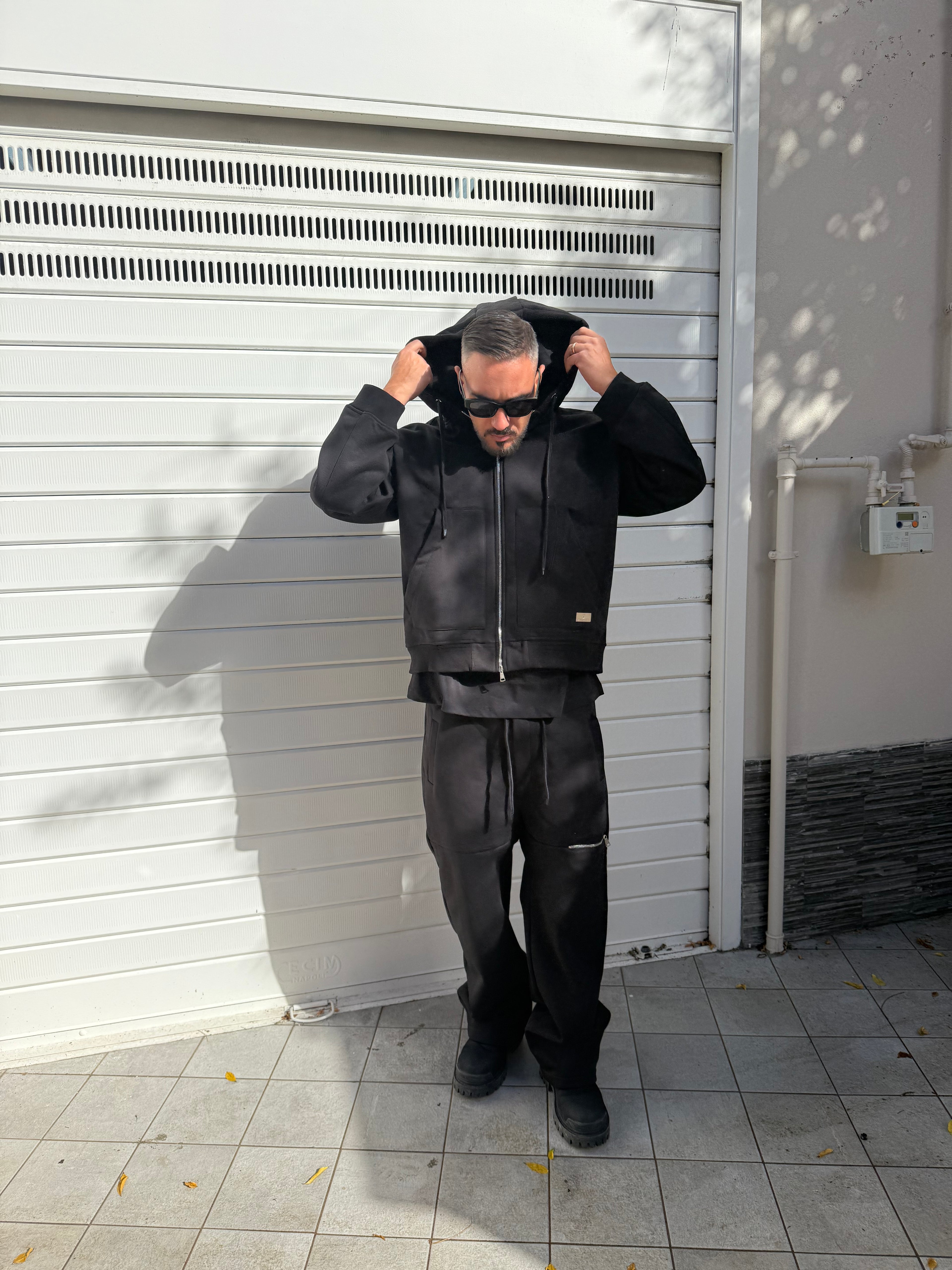 Felpa cappuccio gave