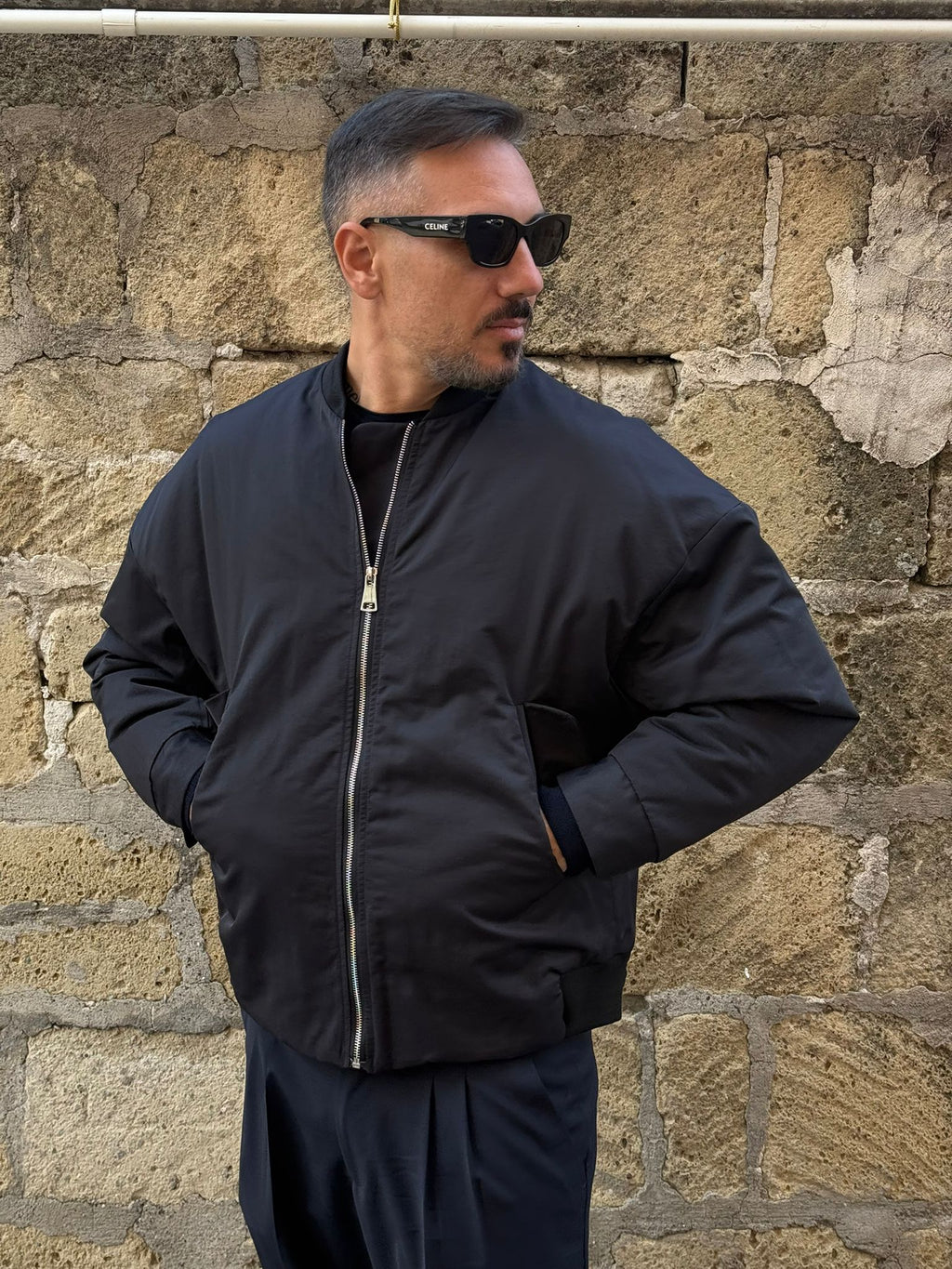 Bomber tessuto classico