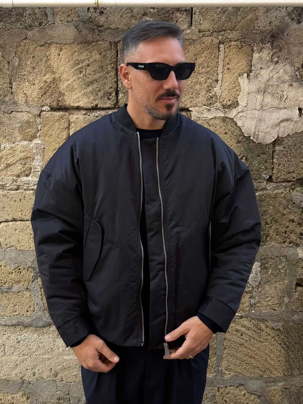 Bomber tessuto classico