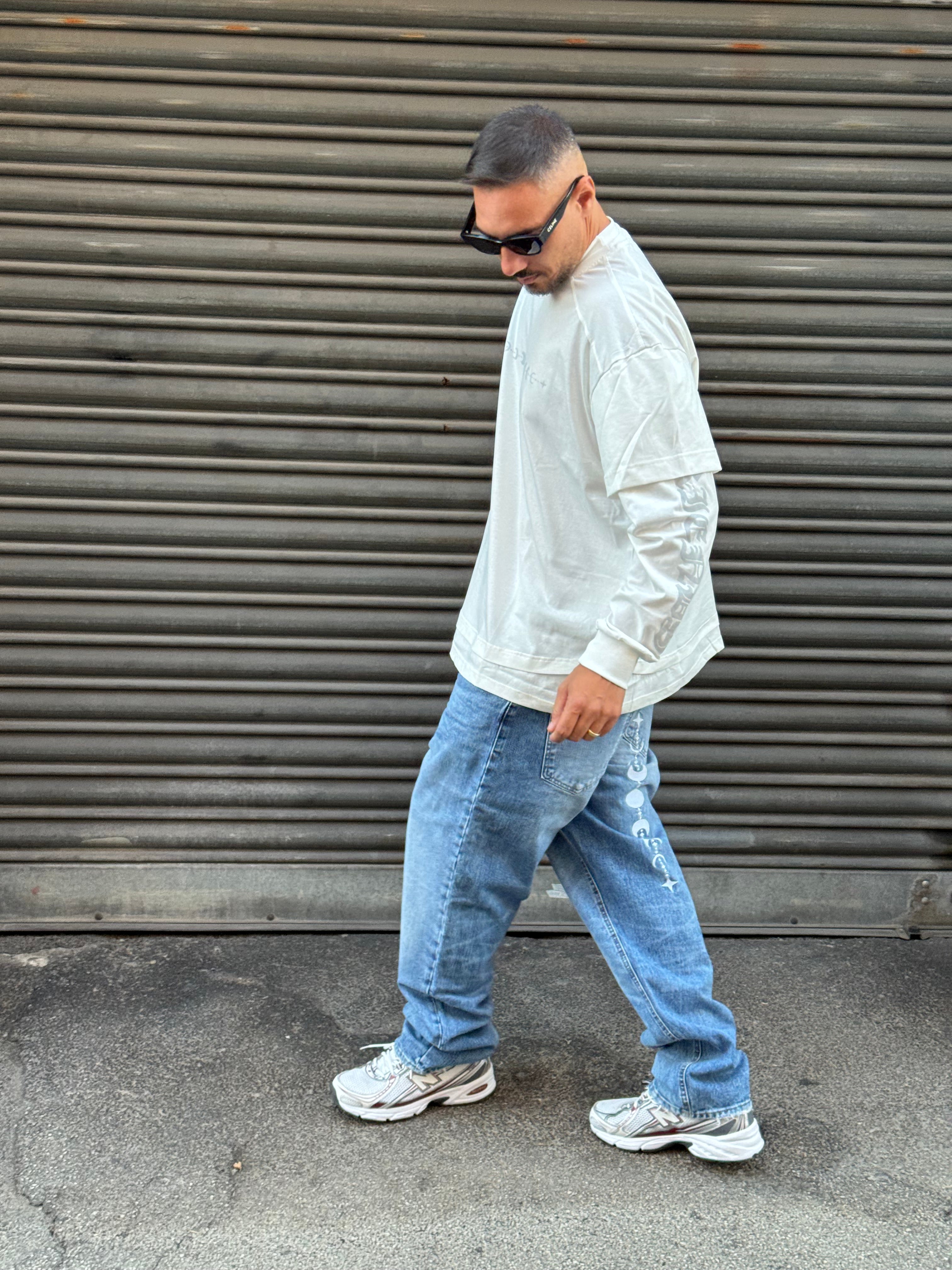 Jeans ricamo dnc