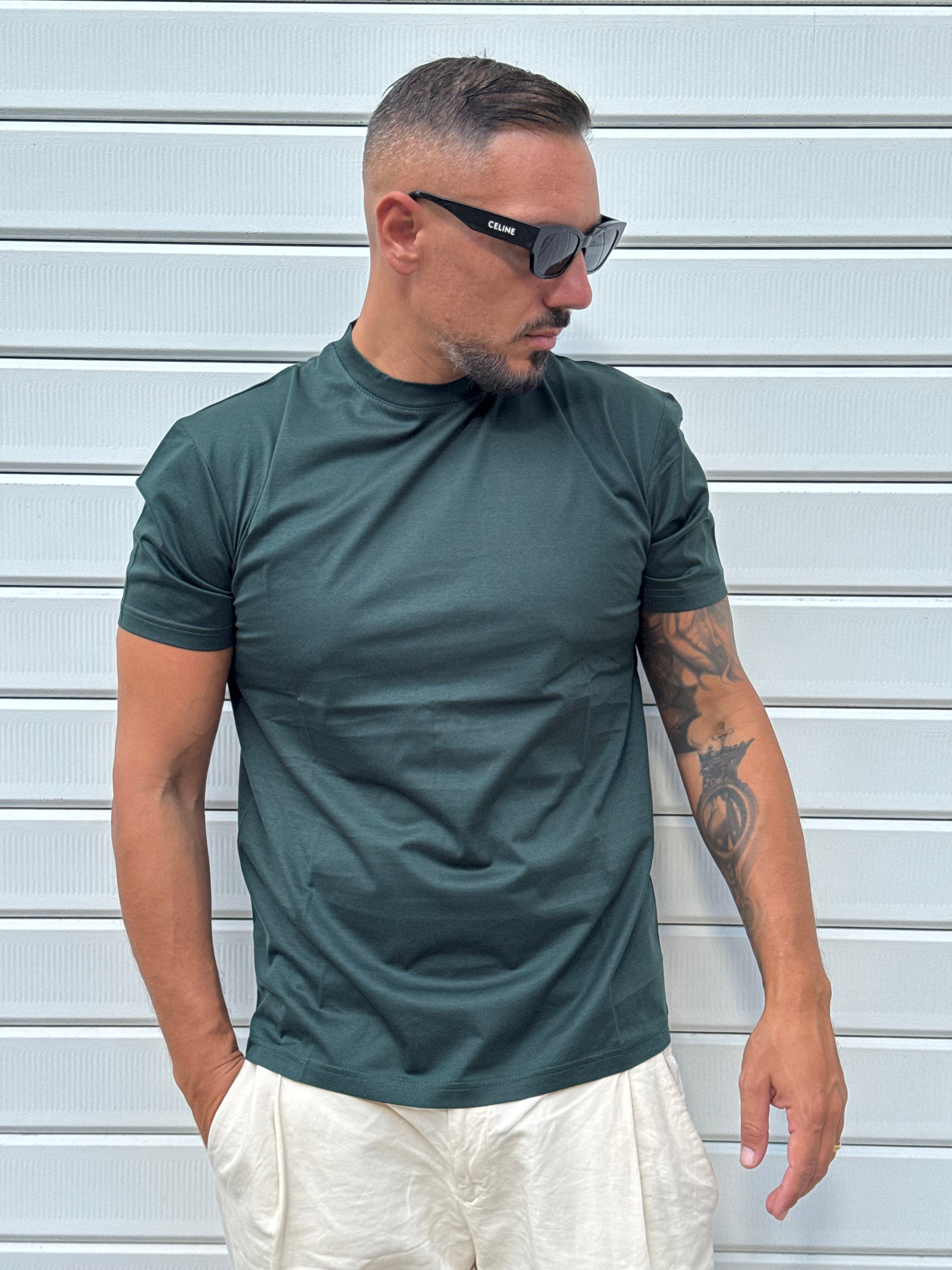 T-shirt filo di Scozia regular