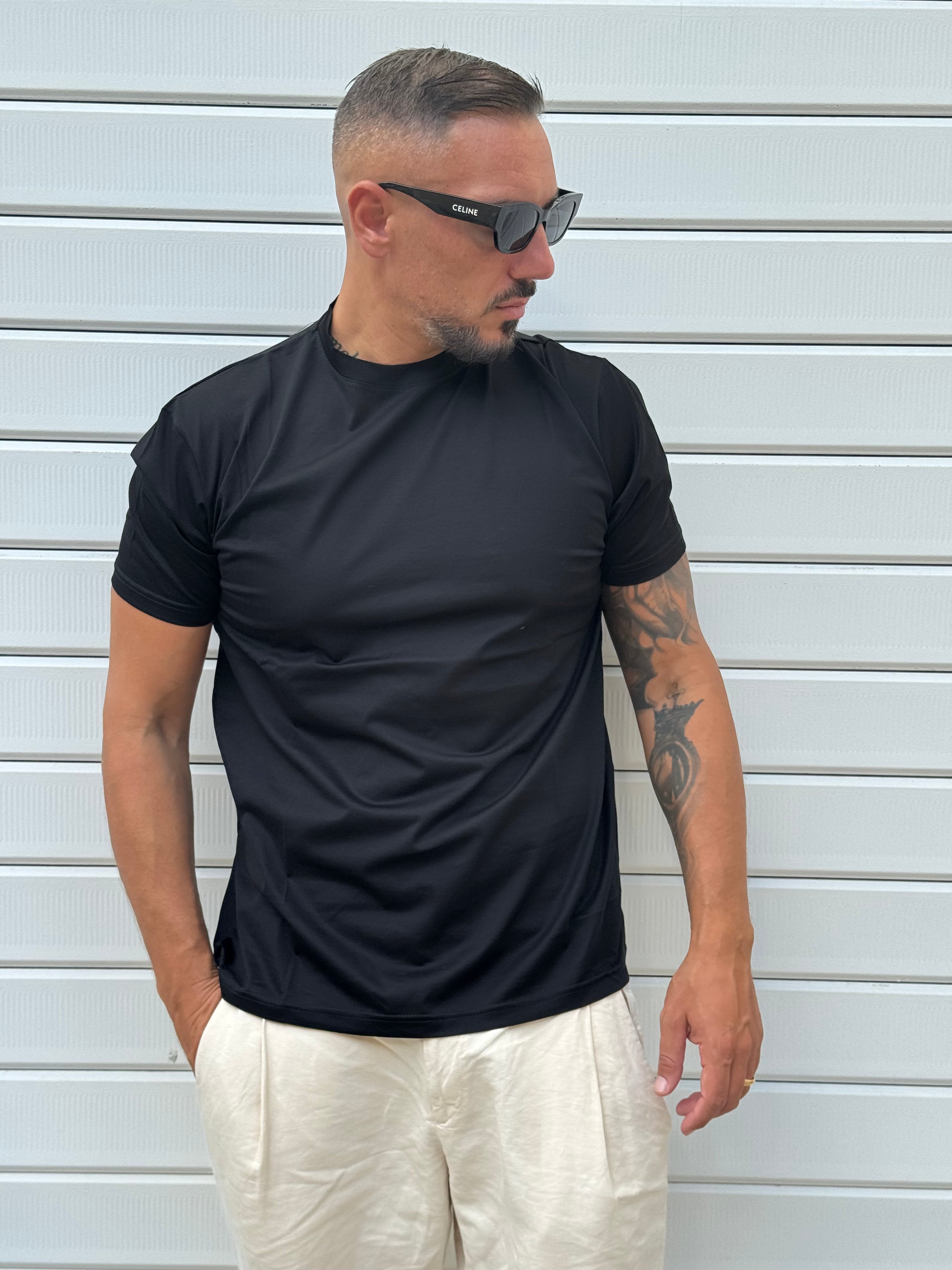 T-shirt filo di Scozia regular