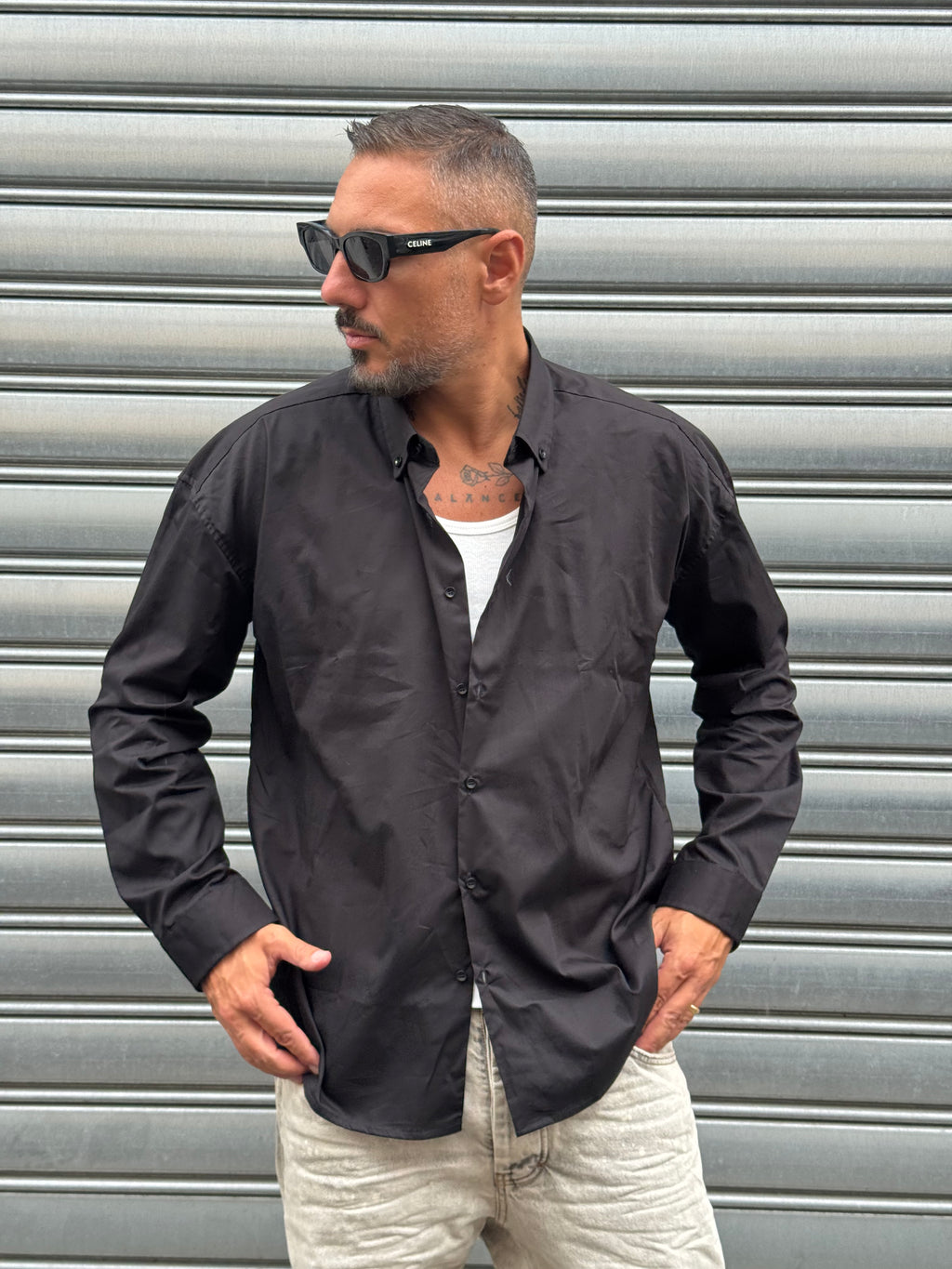 Camicia basic oversize