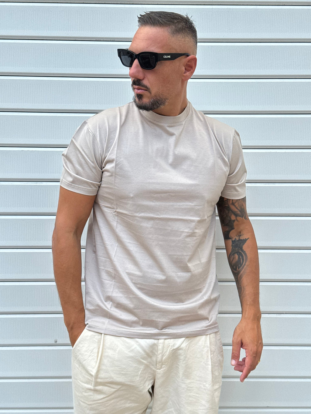 T-shirt filo di Scozia regular
