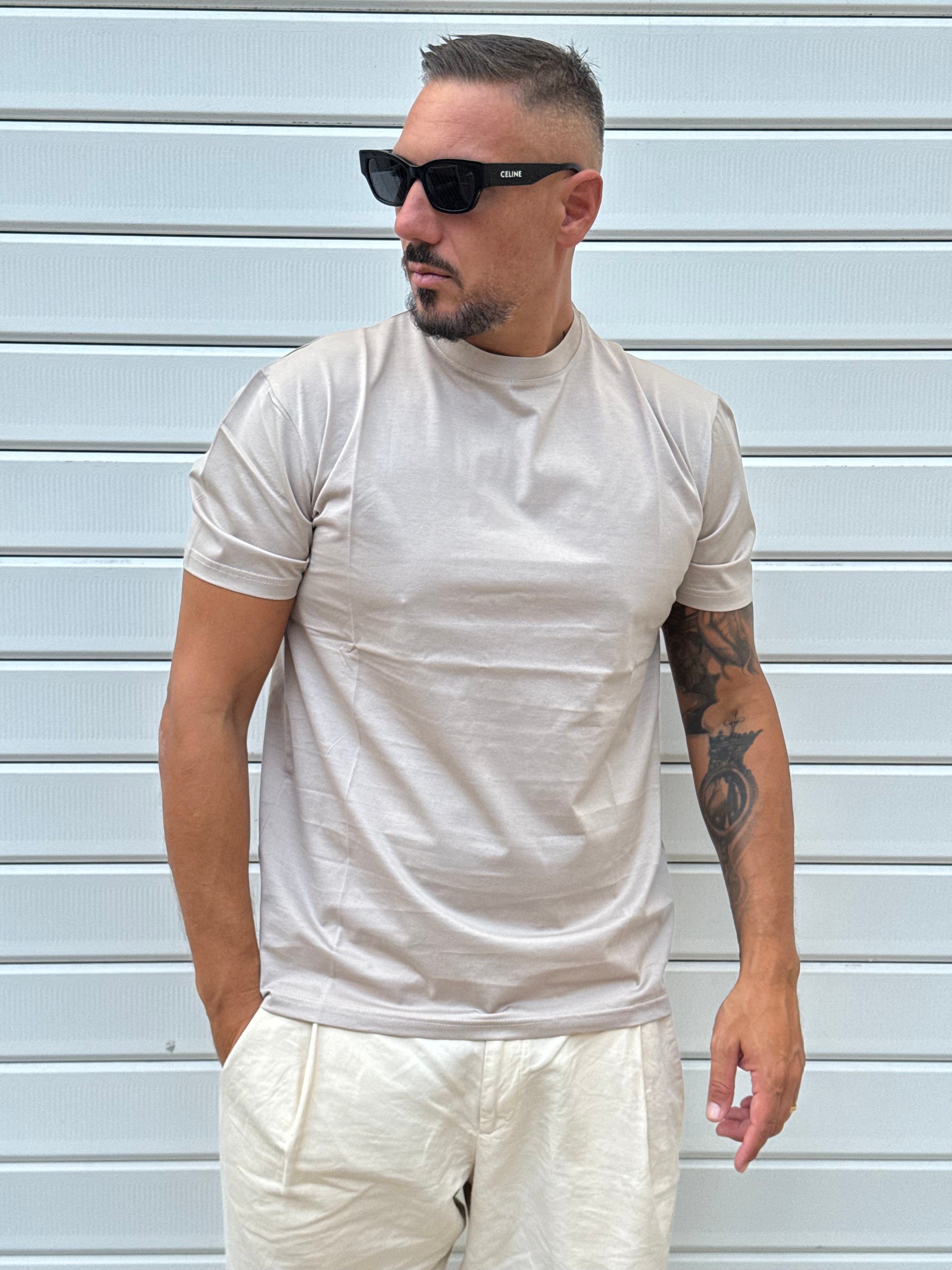 T-shirt filo di Scozia regular