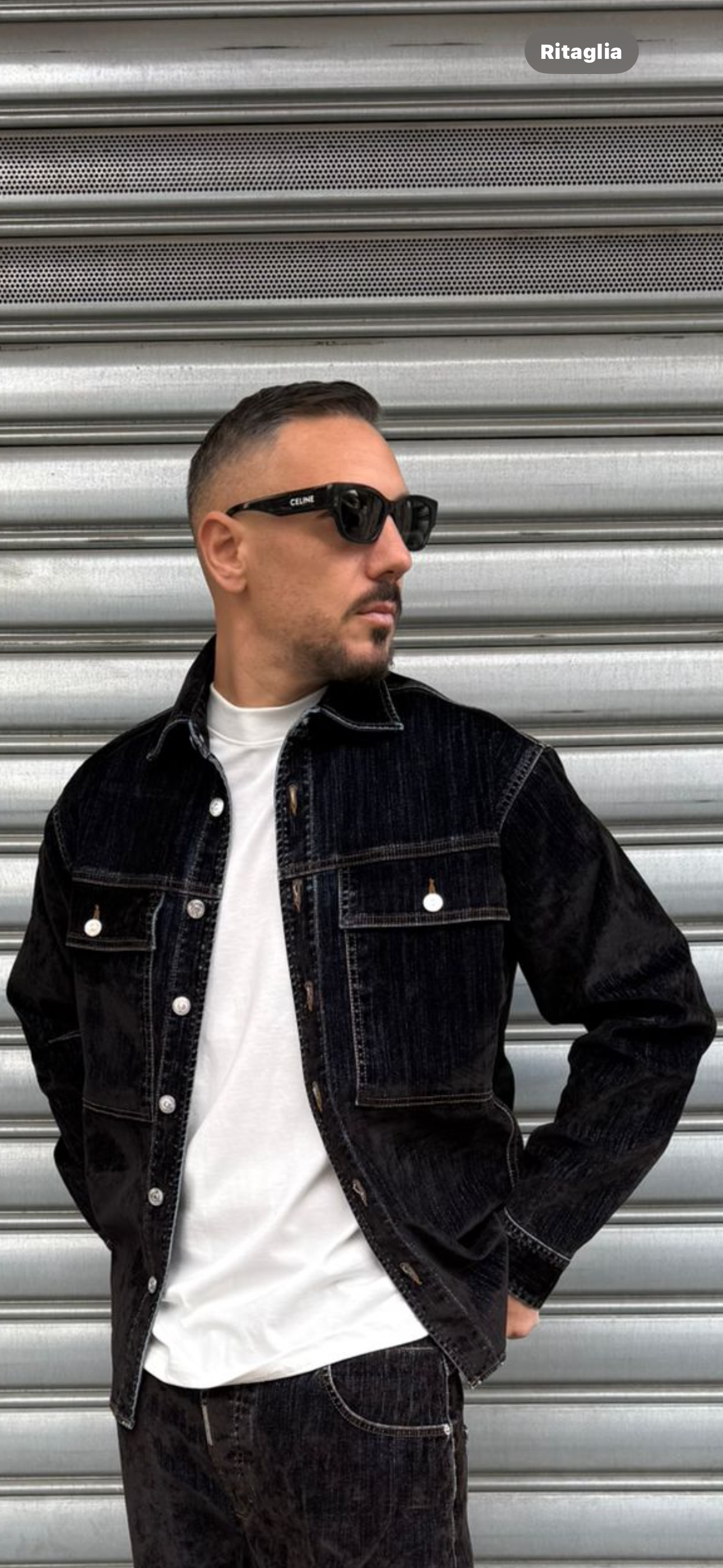 Camicia Denim velour dnc