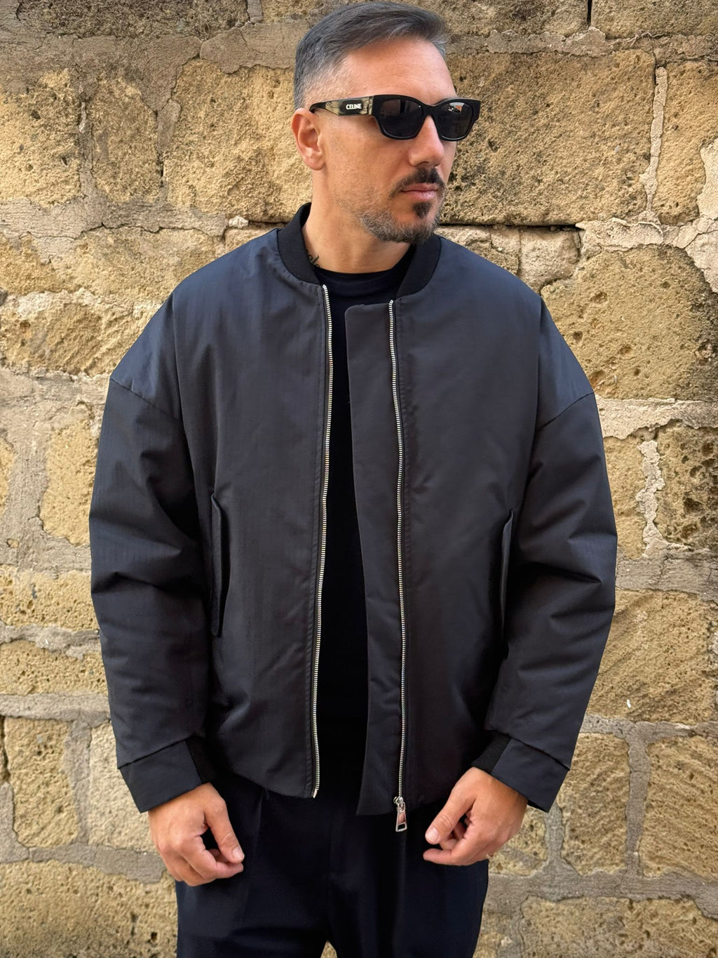 Bomber tessuto classico