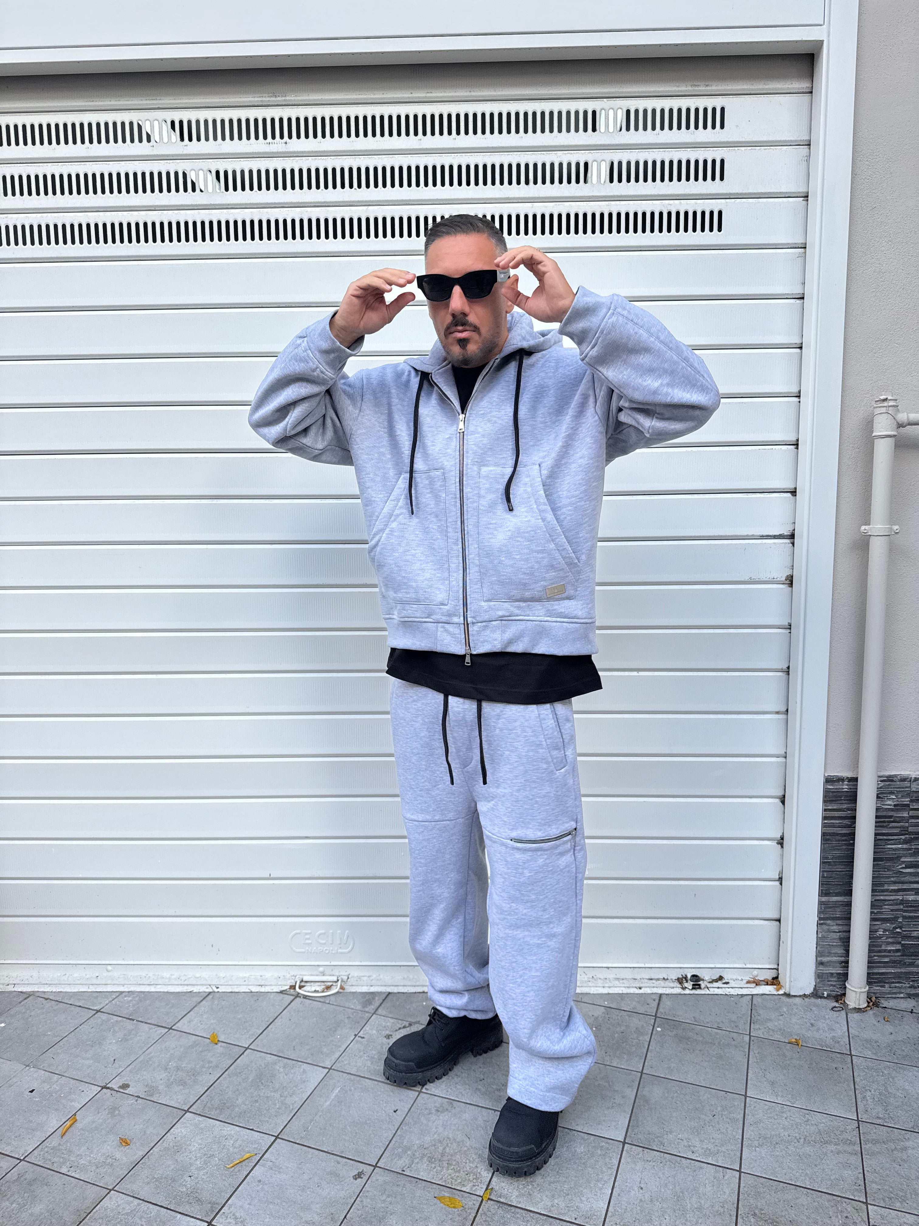 Felpa cappuccio gave