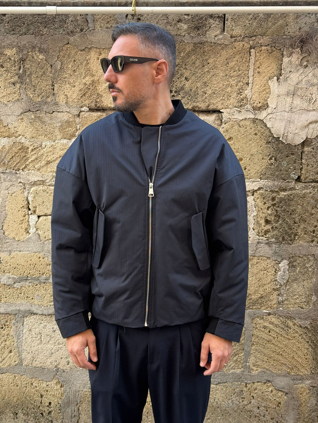 Bomber tessuto classico