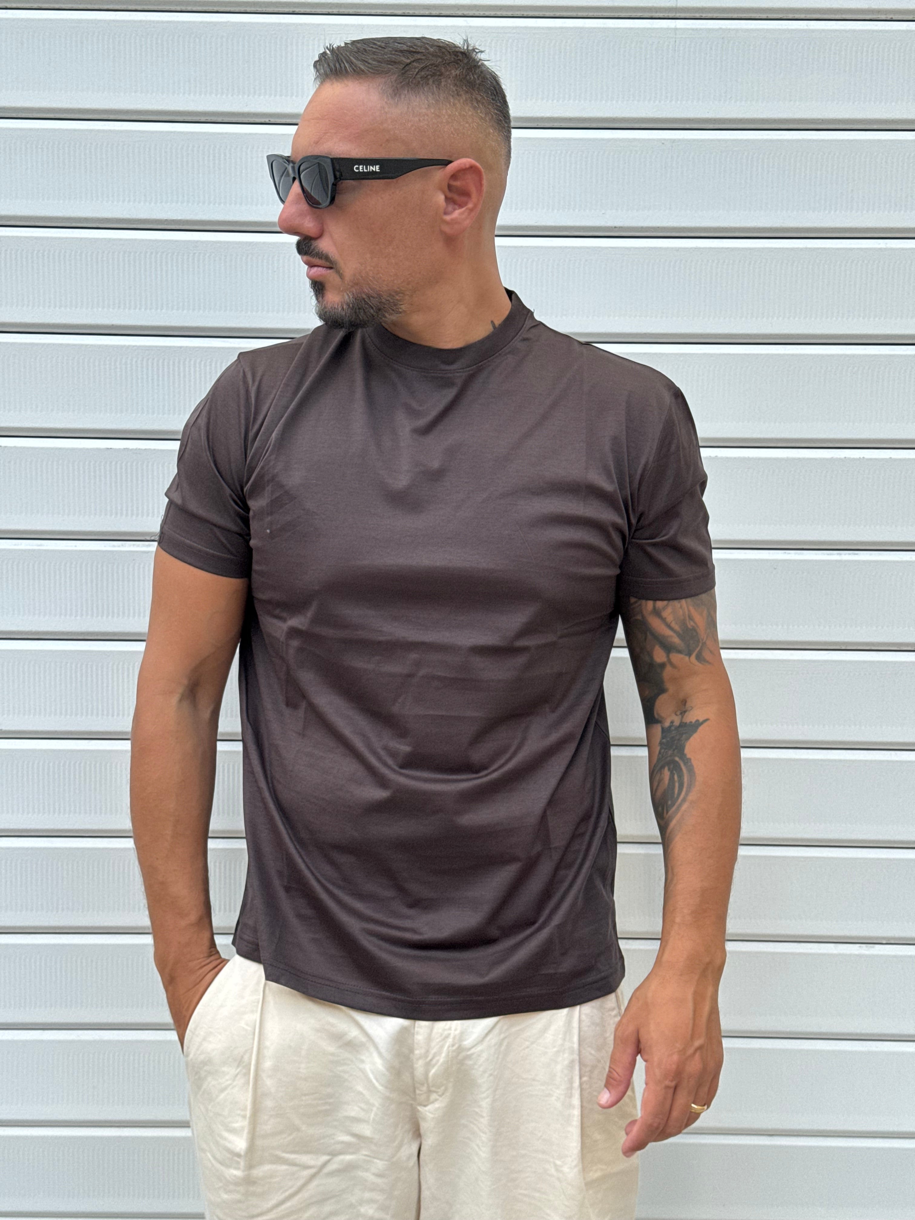 T-shirt filo di Scozia regular