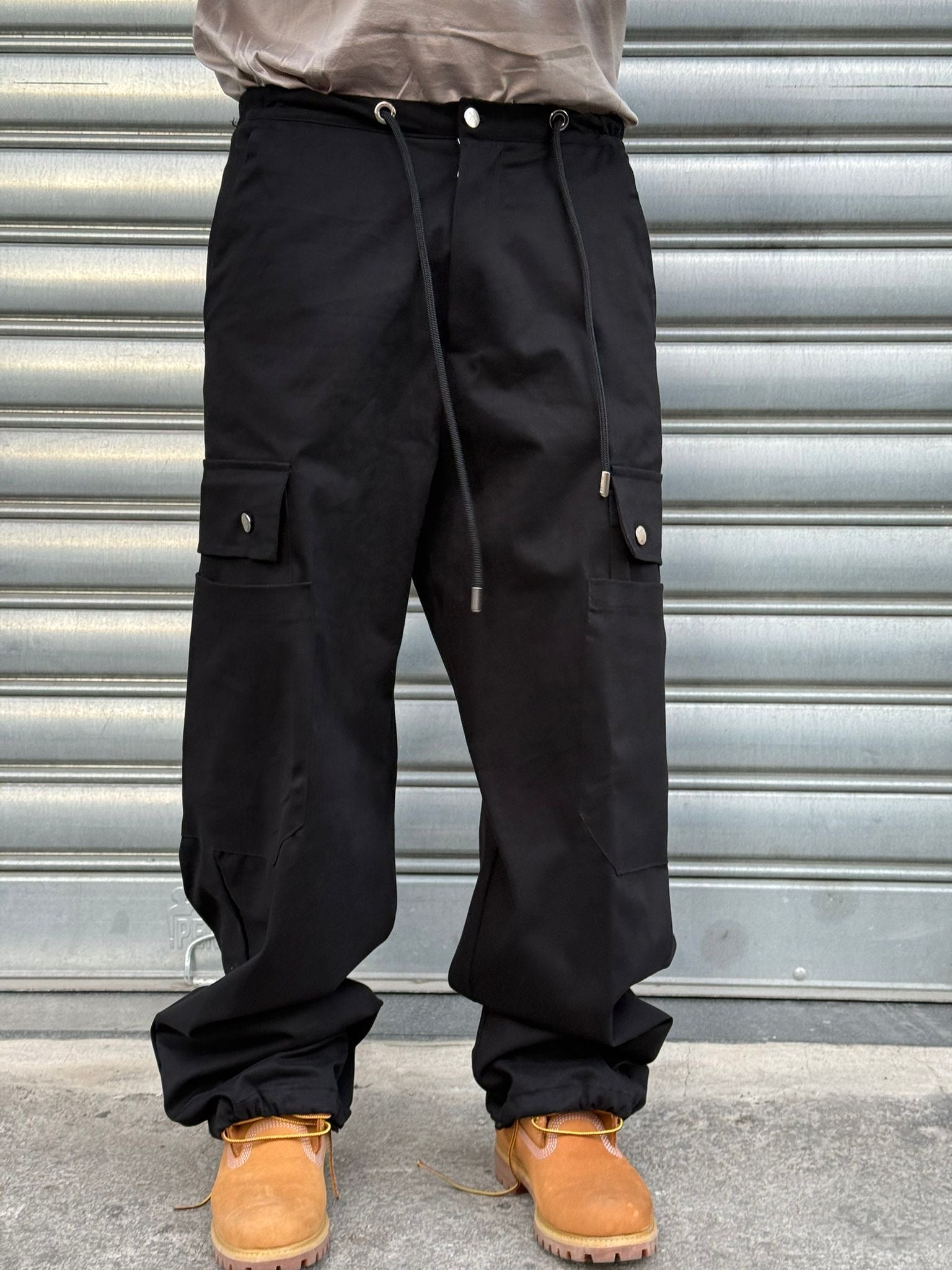 Cargo cotone nero allfive